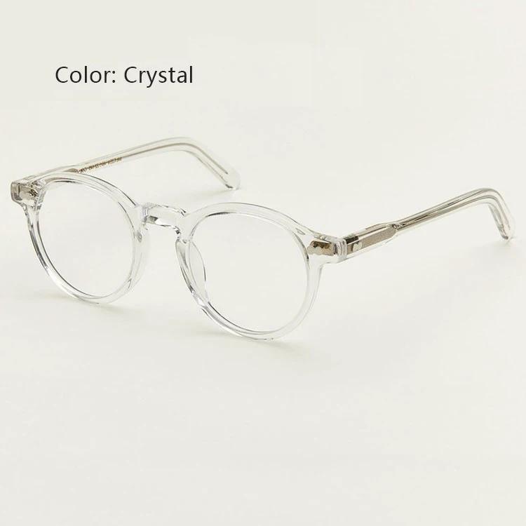 

Round Vintage Acetate Frame Men Johnny Depp Lemtosh Optical Glasses Women Computer Goggles Luxury Brand Eyeglasses Frame