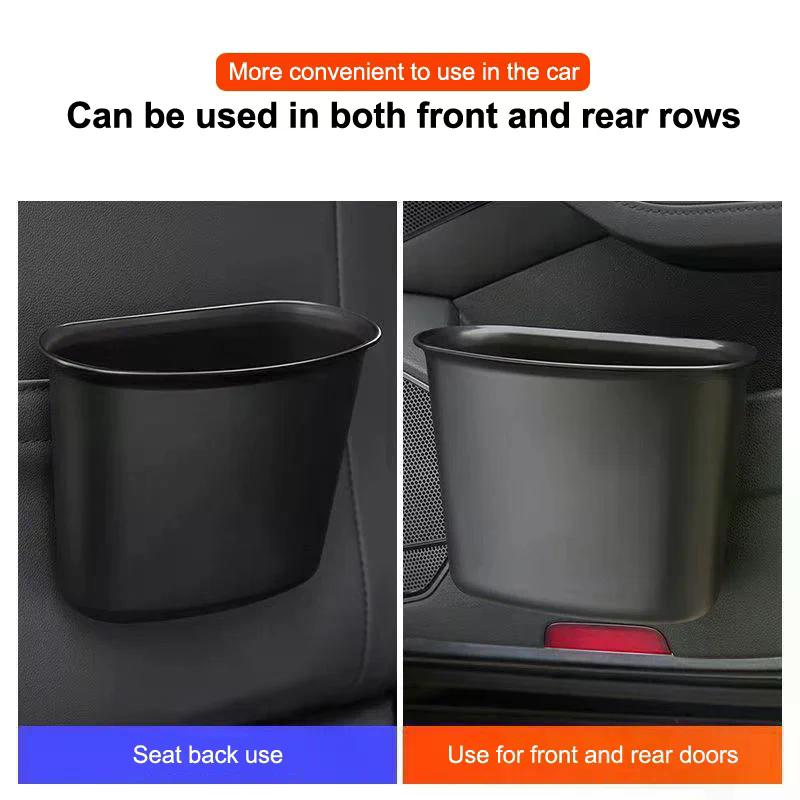 Leak-Proof Car Garbage Can Small Size Multipurpose Leak-Proof Garbage Container Storage Organizers Automotive Garbage Cans