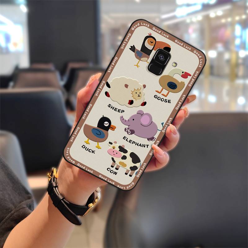 Silicone Soft Case Phone Case For Samsung Galaxy A8 Plus 2018/A8+ 2018/SM-A730F Anti-knock Back Cover Waterproof TPU