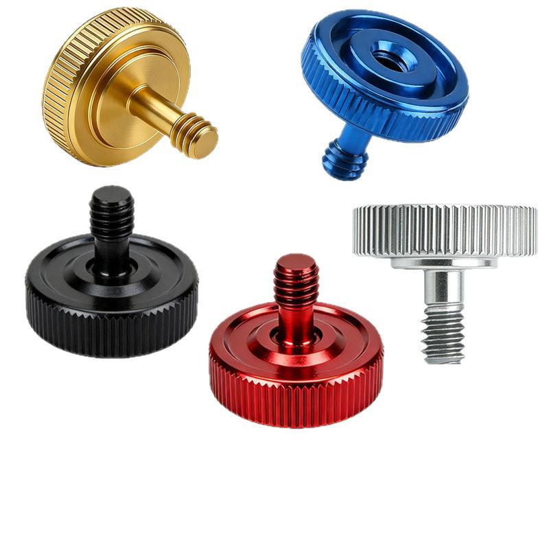 Imperial Metal 1/4" Double-Ended Male-Female Ball Head Screw for Flashlight Tripod Accessories