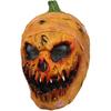 Creepy Halloween Pumpkin Mask, Novelty Latex Scary Halloween Costume Party Props