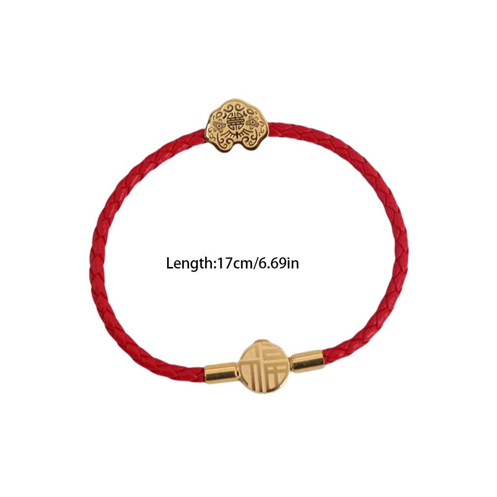 Bracelet Portable Decorative Chinese Style Replacement Glossy Anti-rust Plated Smooth Bangle Jewelry Birthday Gift