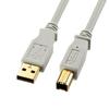 Sanwa Supply USB Cable 2.0 (Light Gray, 3m) KU20-3HK2