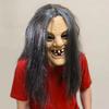 Maschera da Zombie Spaventosa con Capelli Maschere Mostruose Realistiche Accessori Costume Spaventosi di Halloween per Festa Casa Infestata Cosplay
