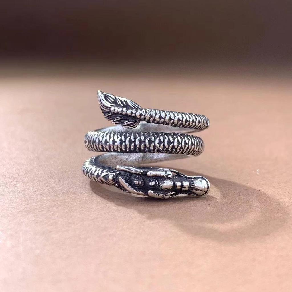 New Guocao National Wind Dip Dragon Ring Men And Women 'S Personal Personal Personal Operation Available Ring 