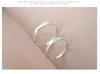 925 Pure Silver Opening Ring Geometrical Ling Face Men and Women's Rings Korean Pure Silver Ornaments