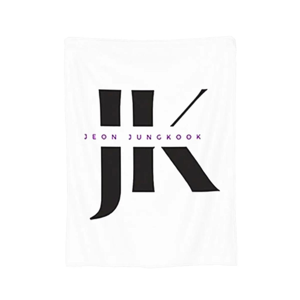 Jungkook Blankets Soft Warm Flannel Throw Blanket Plush for Bed Living Room Picnic Travel Home Sofa