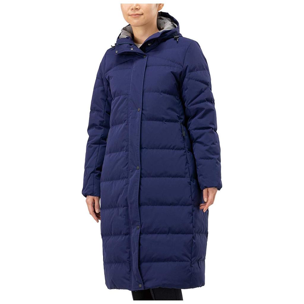 Mizuno Breath Thermo Midweight Down Long Astral Aura Size L Size Outdoor Travel Wear Coat, Women's, Blue, (Japan L), B2ME9718,