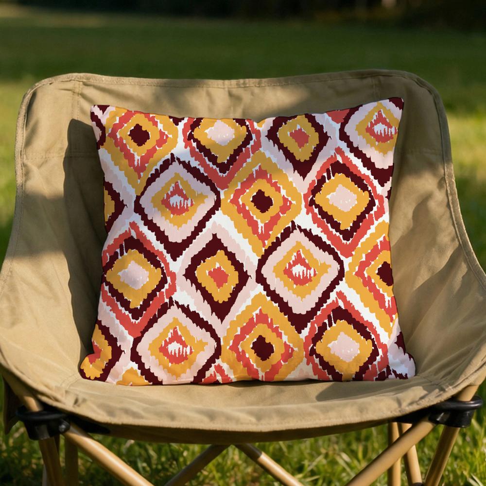 Bohemian Pattern Cushion Cover Soft Reversible  Durable Pillow Cover  MultiScene Use for Home  Car Daily Comfort