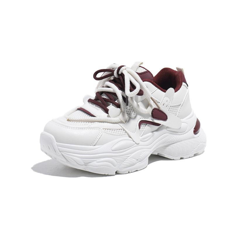 Step on shit dad shoes women 2025 new winter casual thick-soled non-slip sports shoes versatile height-enhancing little white shoes