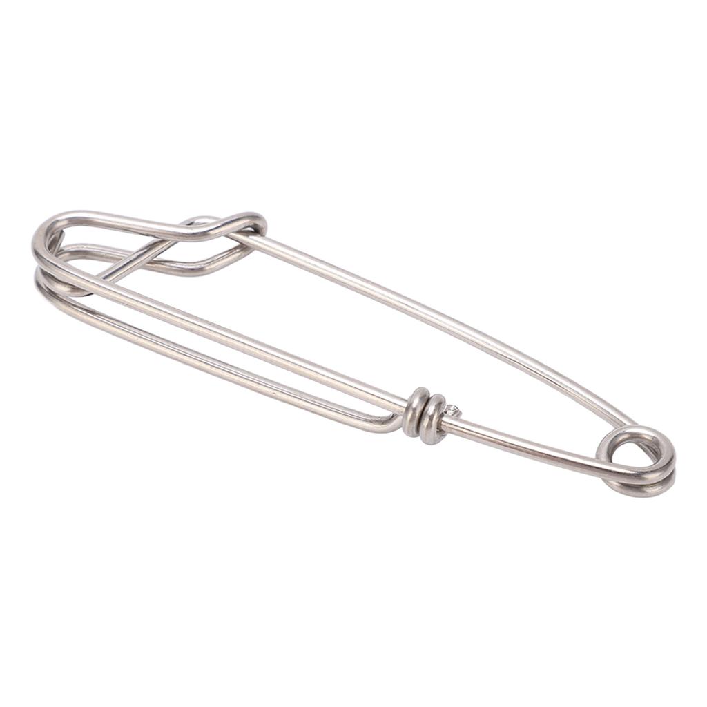 5pcsset Longline Snap Clip Corrosion Resistance Float Line Tuna Clip for Ocean Fishing2.0x80mm