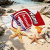 Custom Name Personalized football team Print Beach Towel, for Trip Camping Beach Party Home Decor, Birthday Gift for Family & Friends