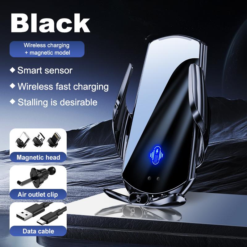 Car Wireless Phone Holder 15W Wireless Charging Car Air Vent Phone Mount For Iphone 15 14 13 12 Xiaomi Samsung