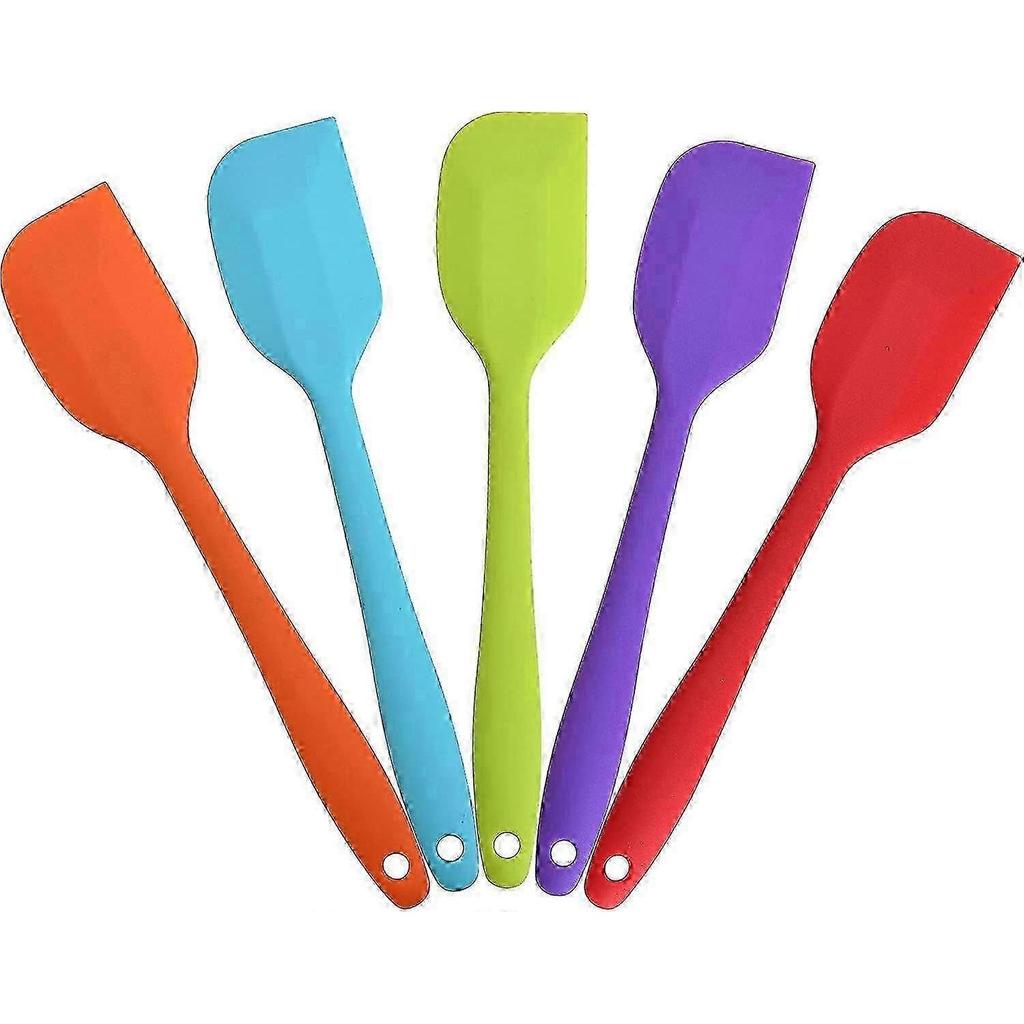 5-piece silicone scraper set dough scraper set kitchen scraper non-stick rubber scraper heat-resistant scraper heat-resistant up to 500 F silicone sc
