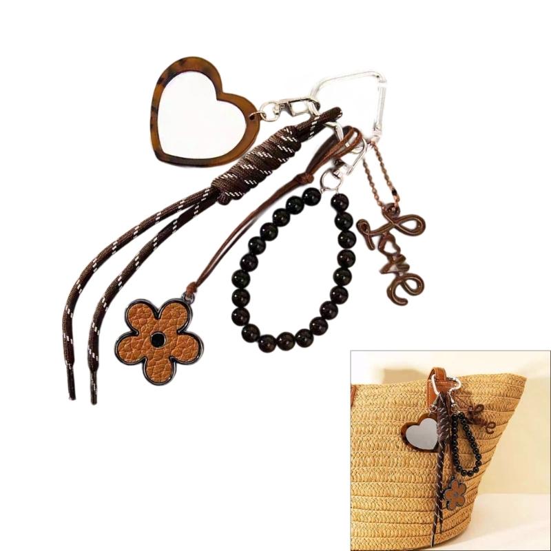 Animal Print Star Bag Accessory Multipurpose Keychain Decoration Made Of Sturdy Rope And Alloy