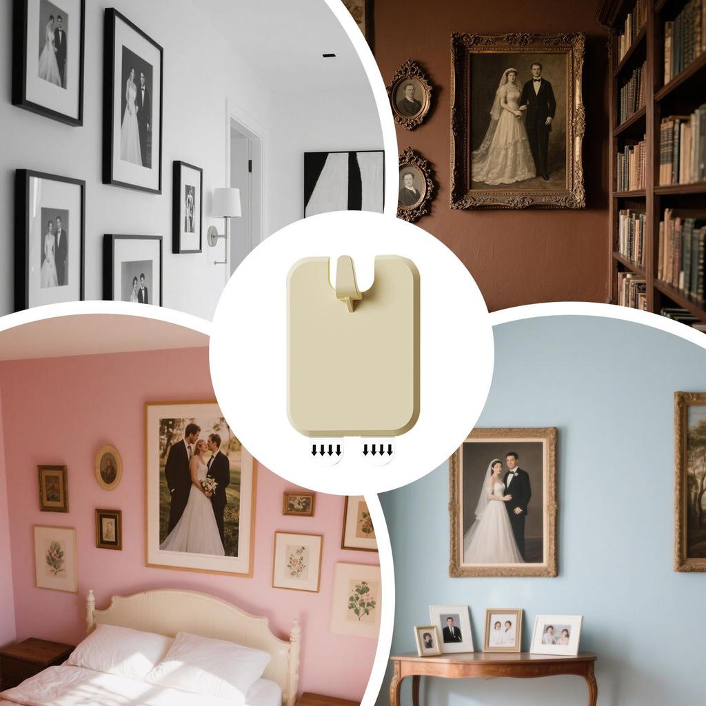 Bilderhaken für Trockenbau Rahmenhaken Fotohaken für Wand 10 Stück Beschläge Schwerlast zur Montage Gemälde Kunstwerk