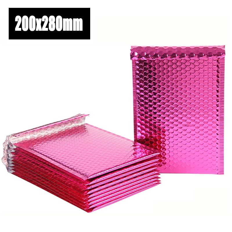50pcs/lot Aluminized Bubble Mailer Poly Mailing Bags Shipping Envelopes with Bubbles Shippings Packaging Envelope Mailers Padded