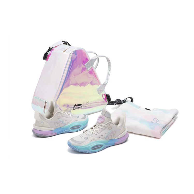 

Новые баскетбольные кроссовки LiNing All City 10 с высоким верхом, против скольжения и износостойкие, мужские, жемчужно-белые, специальный лимитированный набор ABAS147-1 43.5