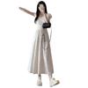 French Seaside Vacation Style Small Flying Sleeves Polka Dot Dress Summer Women's New Thin White Dress