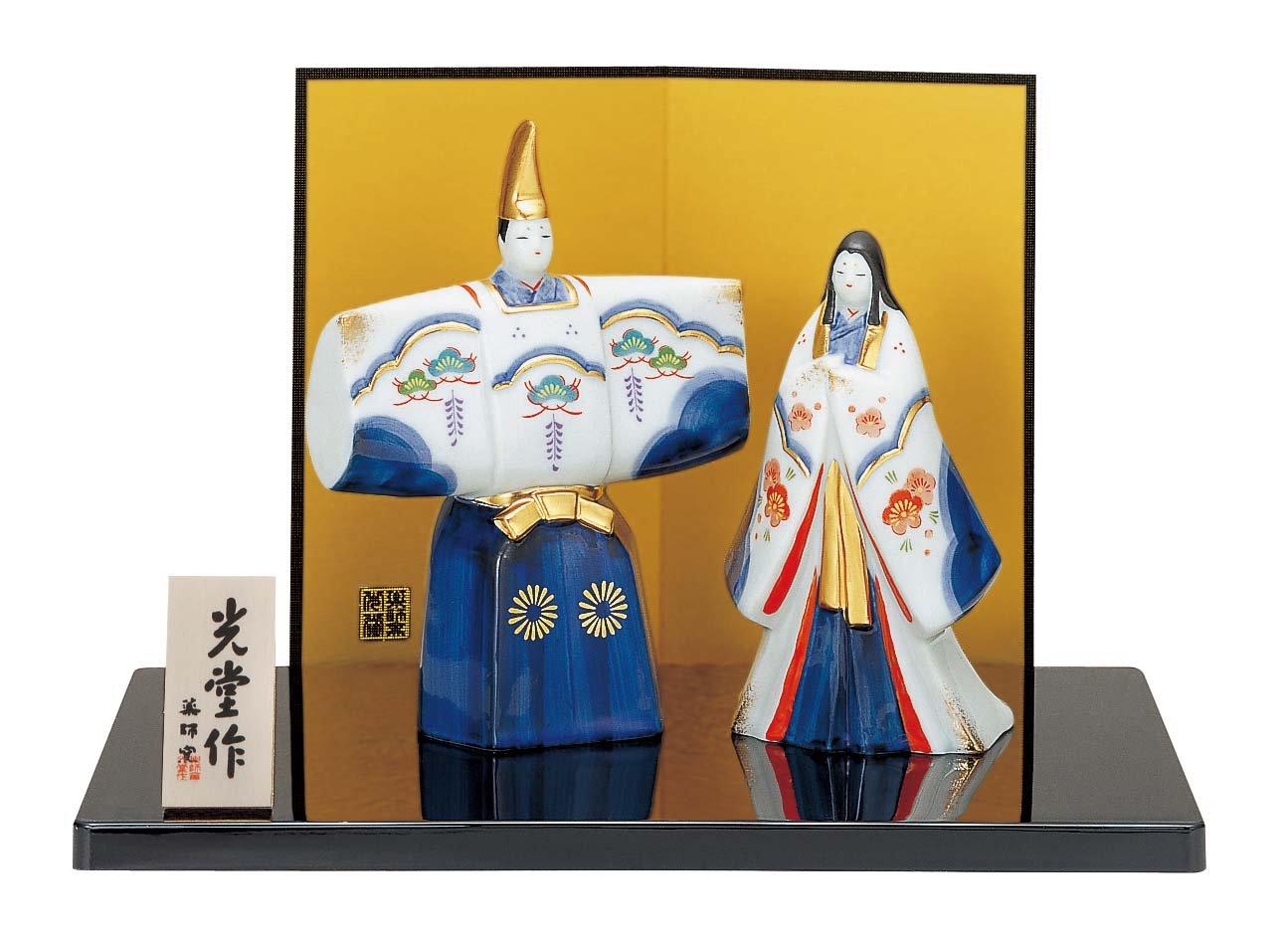 

Кукла Хина с персиковым фестивалем Якуси Килн, стоячая кукла Хина Соменисики (Сосна, Бамбук и Слива)