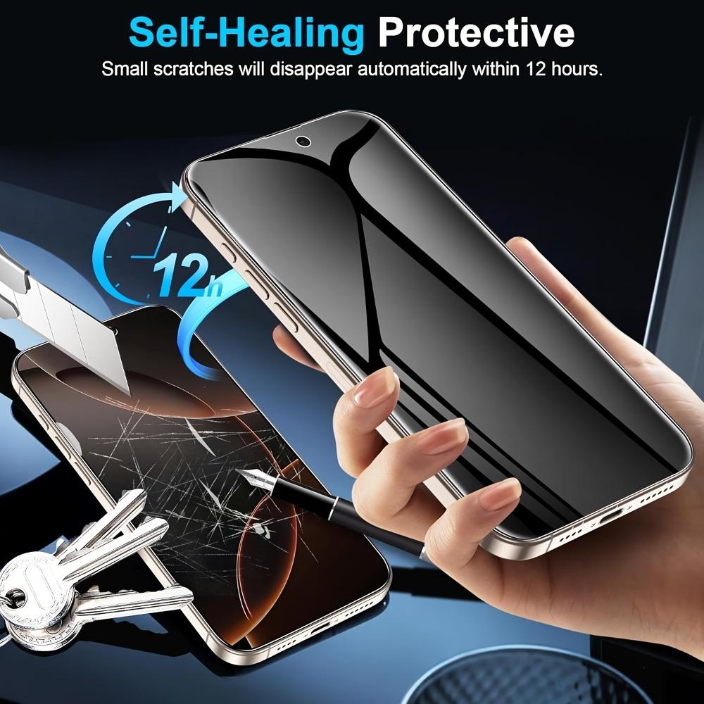 4Pcs Anti Spy Hydrogel Film for iPhone 17 16 15 14 Pro Max Air 16e 15 14 Plus Screen Protector for iPhone 13 12 11 Pro XR XS Max