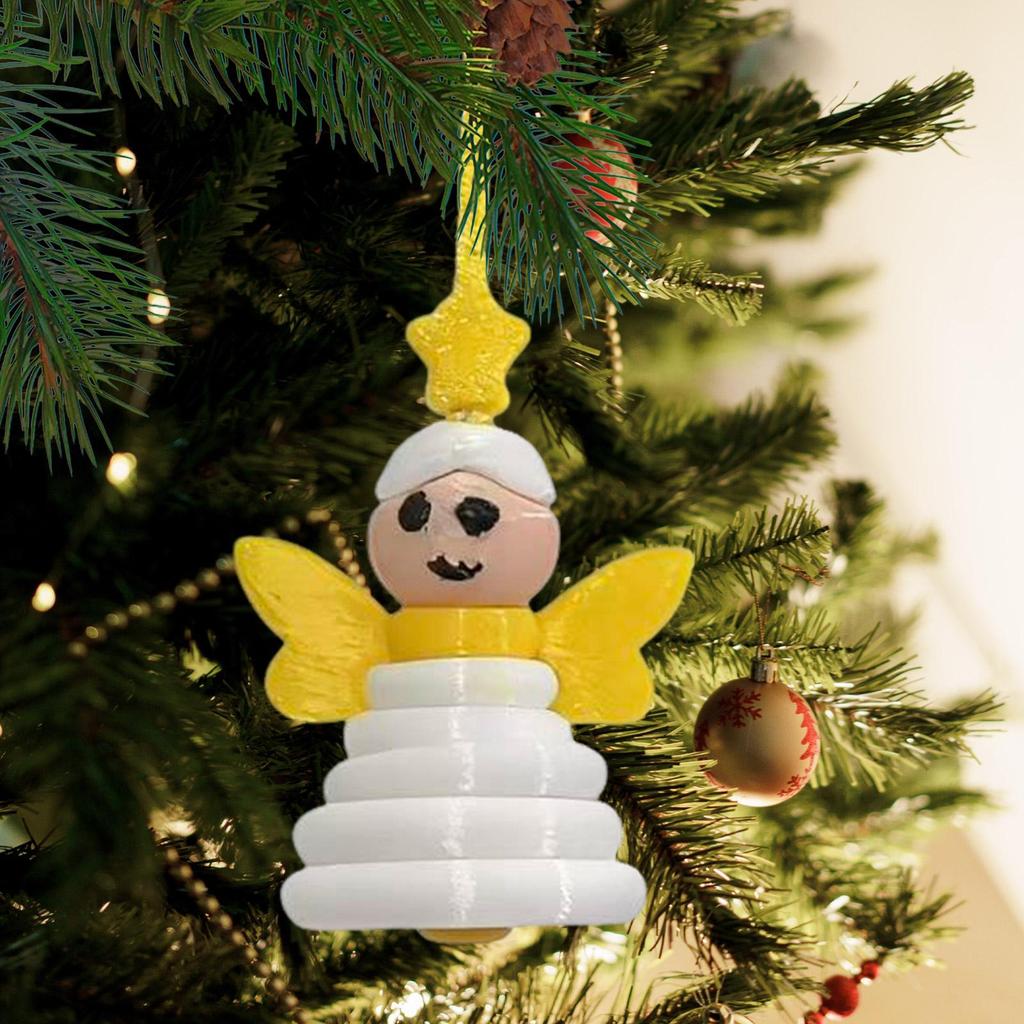 Christmas Santa Angel Snowman Button Ornament Kits Party Christmas Tree Pendant Charm Decoration Craft DIY Gift Making Supplies
