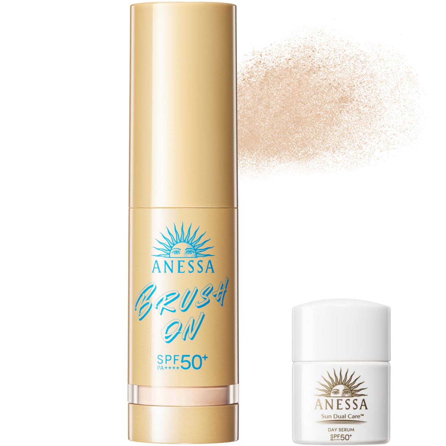 ANESSA Perfect UV Powder 3g Day Serum Trial Kit Face Powder Loose Powder Type Subtle Fruity Floral Scent UV Shine Pore Natural Finish Blush-On