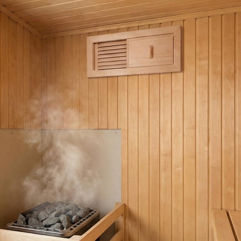 Griglia per Aerazione Sauna in Legno Finestra a Persiana per Stanza Sauna Pannello di Ventilazione Griglie di Fornitura Attrezzatura