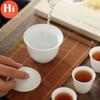 Hi Modern Jade Clay Shadow Green Kung Fu Gaiwan Ceramic Tea Bowl with Cover White Porcelain Office Teacup Drinkware