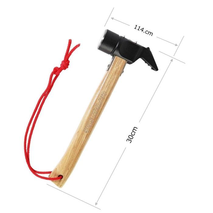 CAPTAIN STAG Solid Peg Pulling Hammer UA-4517 Natural (approx.) 37x114x300mm