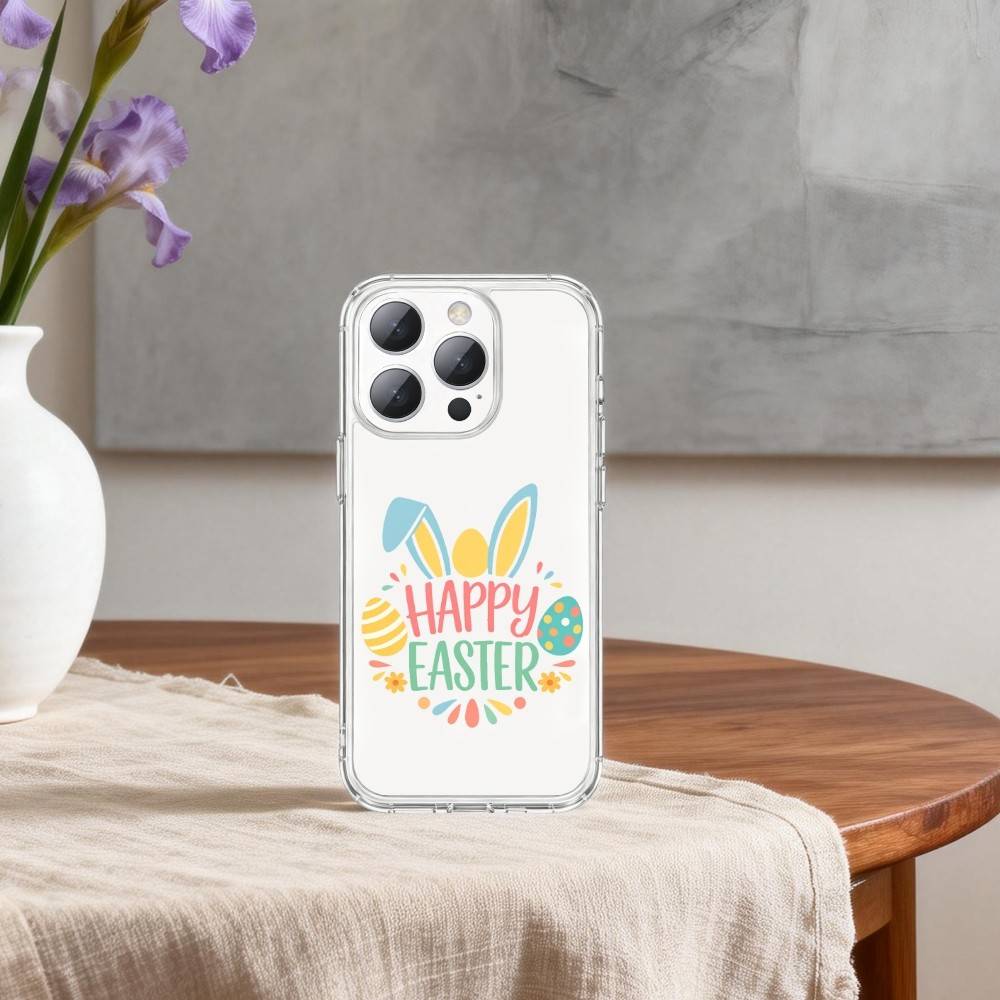 H-Happy Easter To You Phone Case For iPhone17p 16 15 14 13 12 11 Mini Pro Max Plus Transparent Cover