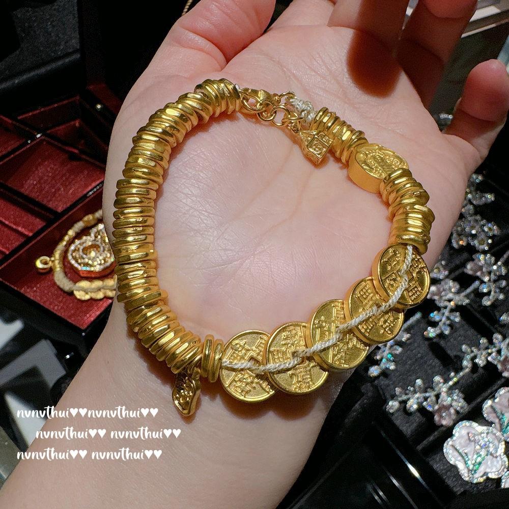 Ancien Ciseau en Filigrane d'Or Gourde à Cheveux Multi-Belle Pendentif Collier, Nouveau Style Chinois, Bracelet Sac Chanceux Enroulé Femme Riche