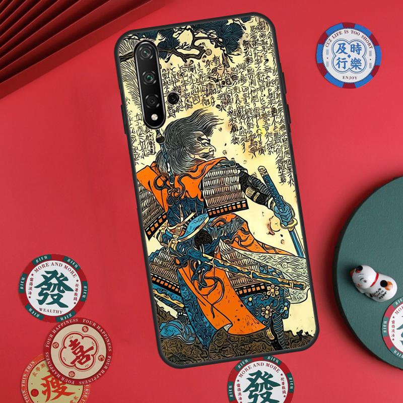 Samurai Mask Demon For Huawei Nova Y60 Y70 Y90 Y72 Y73 Y61 Y91 7i 8i 11i 12i 12s 9 10 SE P20 P30 P40 Lite Case