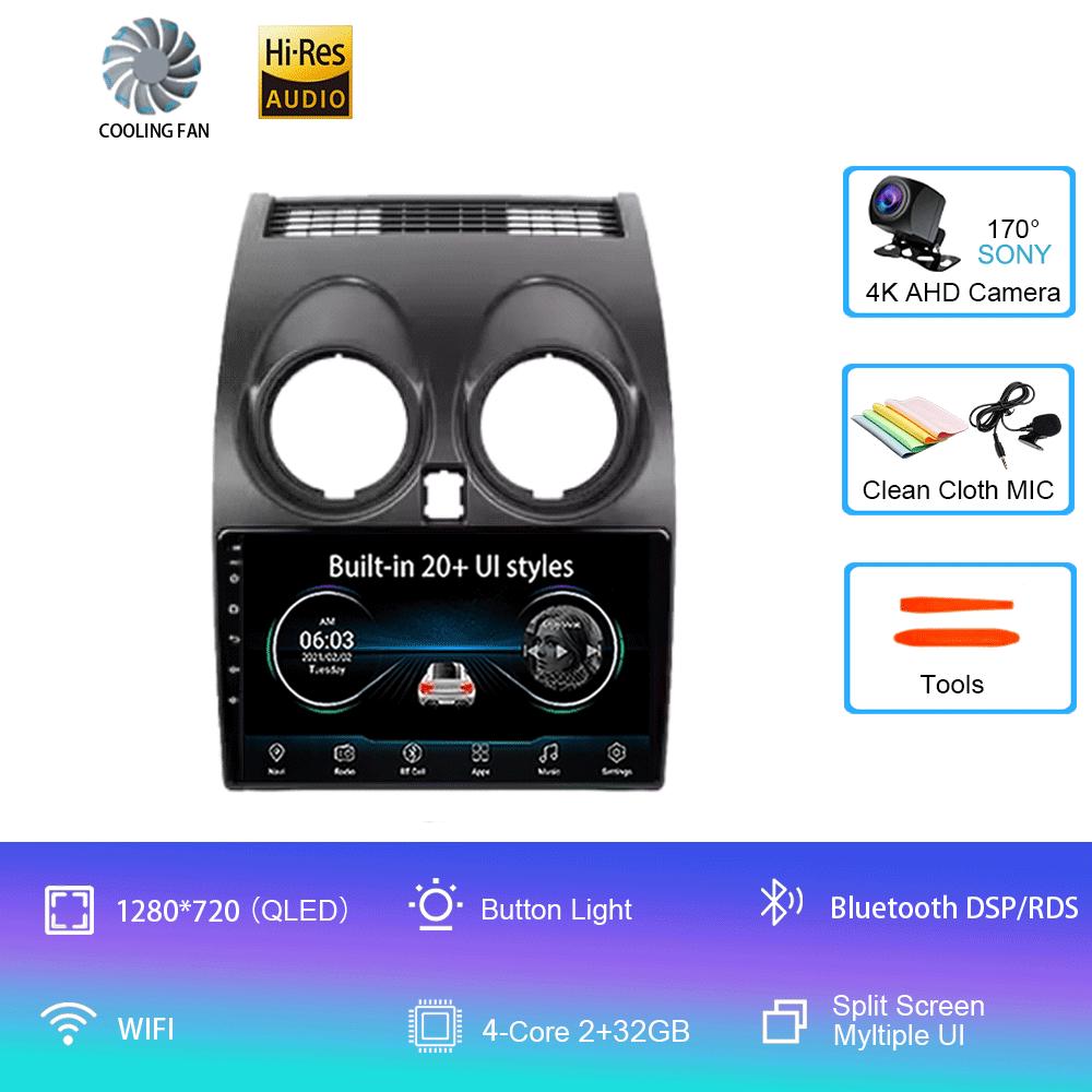 

Android 14 автомобильное радио для Nissan Qashqai 1 J10 2005 - 2015 мультимедиа стерео видеоплеер навигация GPS 4G WIFI 360 камера 9 CHINA