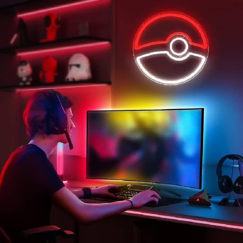Neon Sign Big Dimmable Gaming Neon Lights Teen Indoor Game Wall Decor