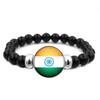 287 Länder Nationalflagge Druckknopf Elastisches Band Perlen Länderflagge Unabhängigkeitstag Perlen Schmuck Perlenarmband