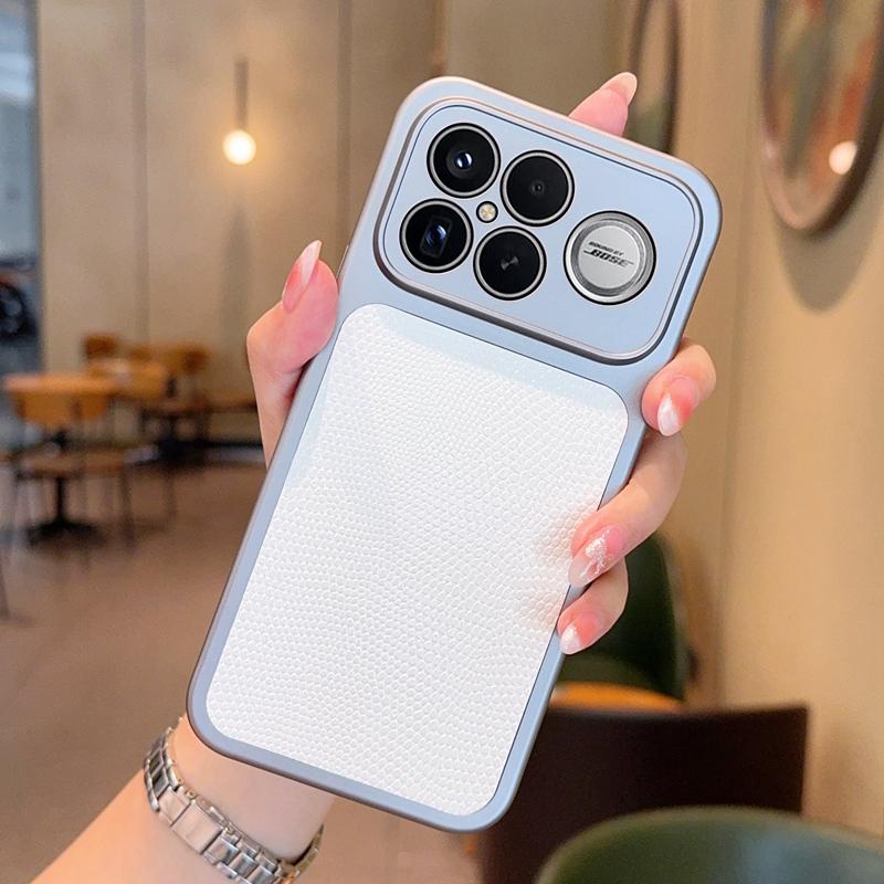 Exklusivt Lyxigt Läder Telefonfodral för Xiaomi POCO F8Pro F8 Ultra Aluminiumlegeringsram Anti-fall Heltäckande Skydd för Kameralins