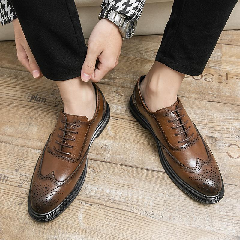 Brock Inland Groom Wedding Business Dress Casual Leather Shoes Summer