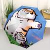 1pc Tiger Cubs Automatic Open/Close, Foldable Compact Umbrella with 8-Rib Shaft, Perfect Gift For Men And Women, Casual Style, Vibrant Motif