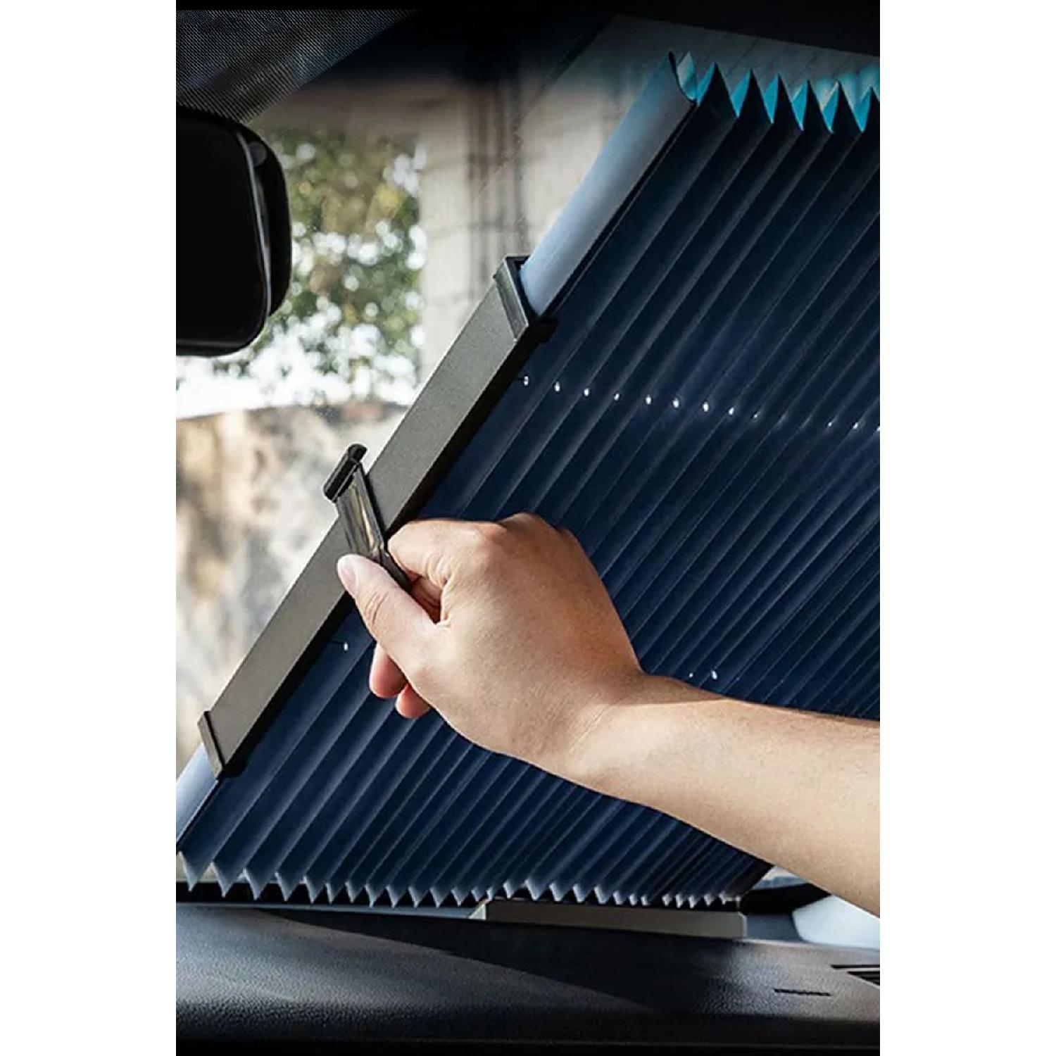 

Foldable 150 Cm X 46 Cm Car Sunshade Auto Windshield Sun Reflective Tarpaulin
