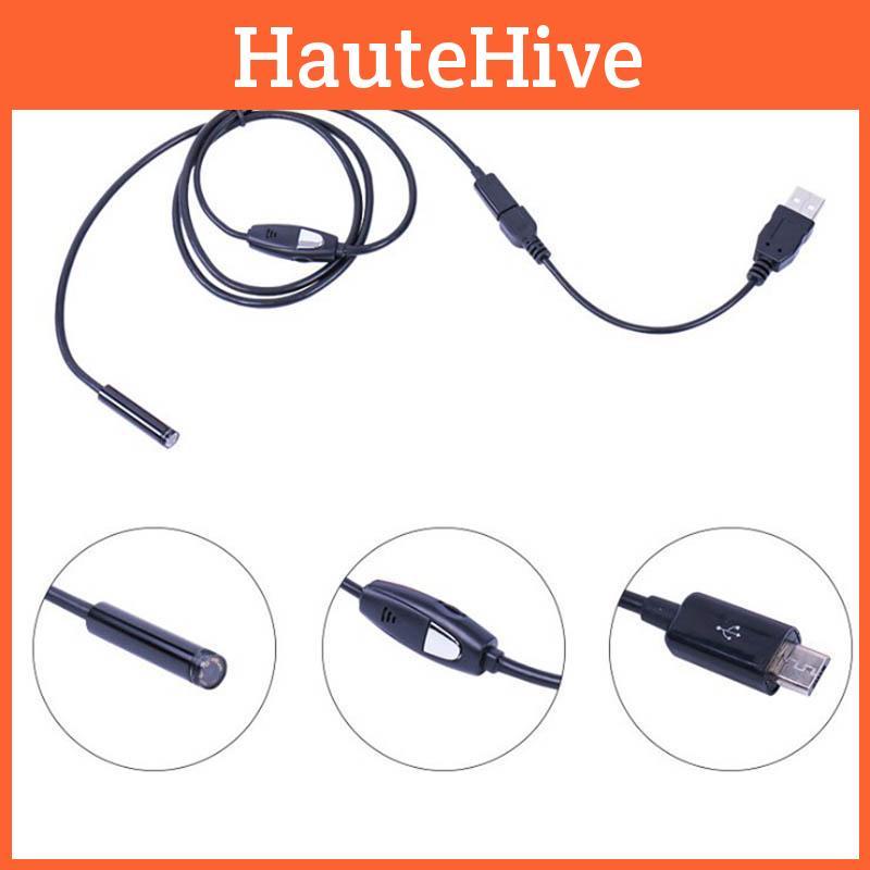 High Quality 7mm 6 Led Usb Endoscope Borescope Inspection Camera 2m 5m