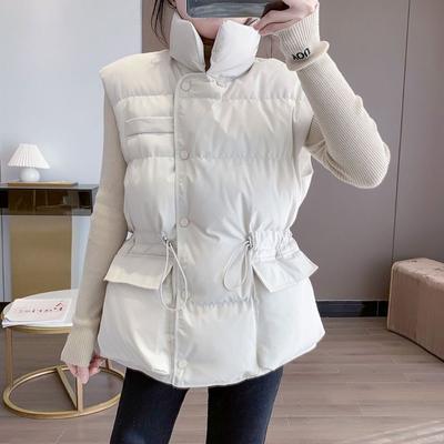 Manteau chaud en coton pour femmes coréennes, Parka épaisse à simple boutonnage, gilet de bureau pour dames, automne et hiver