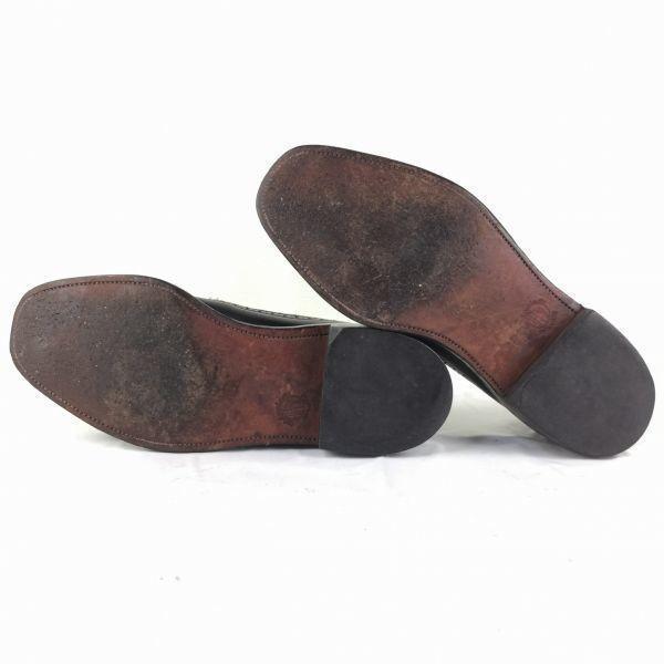 80s-90s Vintage CORDWAINER Wingtip Business Shoes Black Size 9.5C 26.5-27.0 Men's(USED)