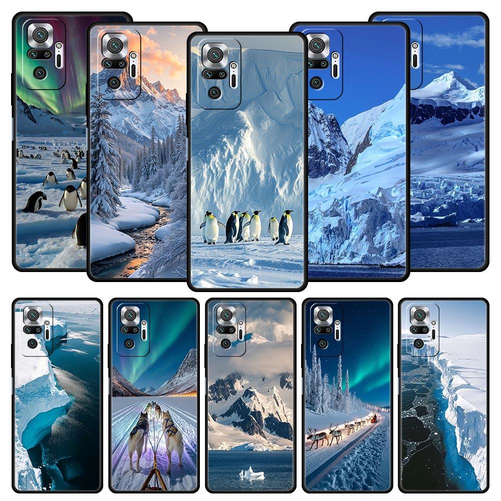 Antarctica Snow Scenery Phone Case For Xiaomi Redmi Note 15 14 13 12 5G 11 10 Pro Plus 4G 9S 14C 13C 12C 10C Soft TPU Cover