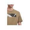 Puma Graphics  Wording Casual Printed Soft Skin-Friendly Short Sleeve T-Shirt Men Tops Dark-Camel 686373-85
