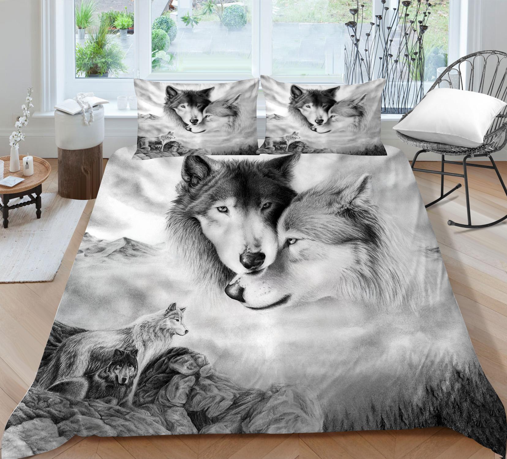 

Комплект постельного белья на тему животных, роскошное пуховое одеяло и наволочка с 3D-принтом, 2/3 предмета, полноразмерное постельное белье из Австралии, Германии, США и Великобритании AU Double 180x210cm