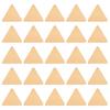60pcs Wood Triangle Slices Blank Cutouts With Hole Smooth Eco-Friendly For Diy Craft Painting Wedding Christmas Decorations