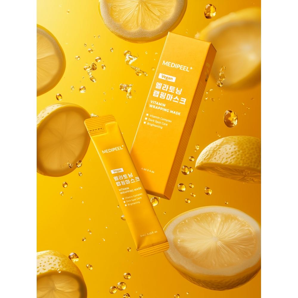 Medi Peel Vitamin Mela Toning Wrapping Mask 4 Ml 4 Pack