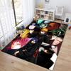 Japanese anime cartoon NARUTO's famous Uzumaki Naruto rug, soft decorative home furnishing, bedroom office chair pad, outdoor picnic carpet Y12