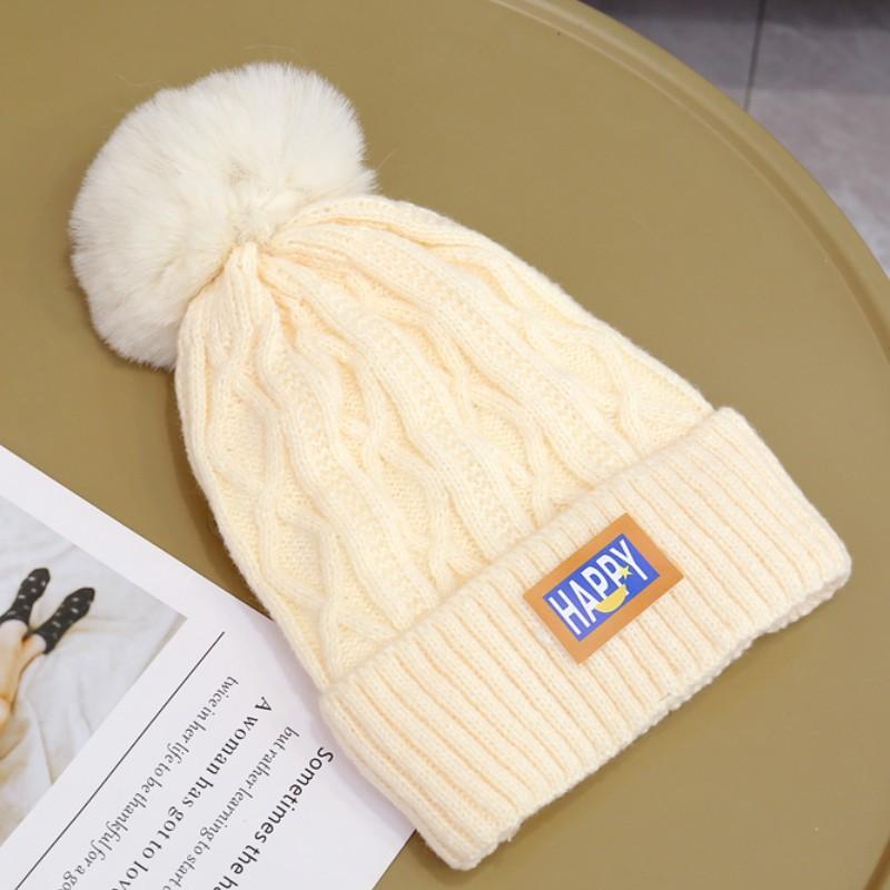 

Зимняя шапка женская новая бархатная утолщенная защитная шапка-ушанка универсальная теплая и морозостойкая шапка с рукавом вязаная шапка прилив Standard бежевый